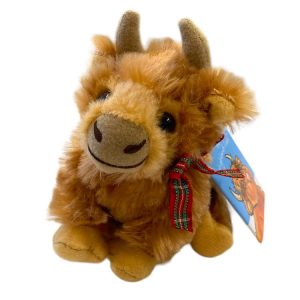 Rabbie the highland cow keyring