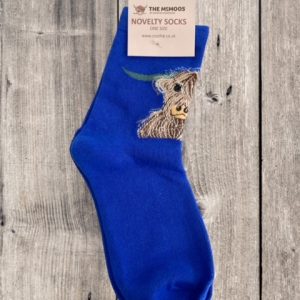 mcmoo highland cow socks