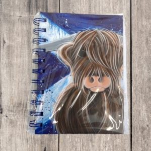 mcmoo highland cow notebook