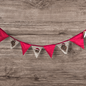 Highland Cow Christmas Bunting