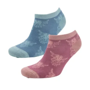 The Heilan Coo Ladies Bamboo Trainer Socks