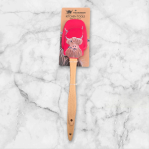 Highland Cow McMoo Spatula Set - Tartan Paint
