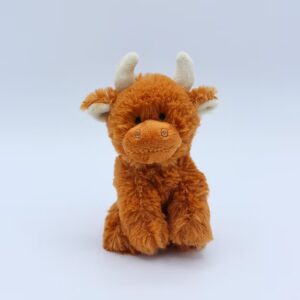 Mini Highland Cow - Soft Plush Toy - Brown