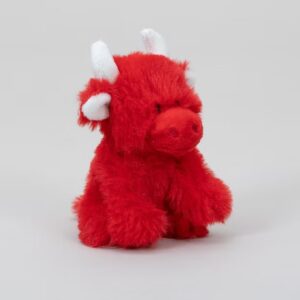 Mini Highland Cow - Soft Plush Toy - Red