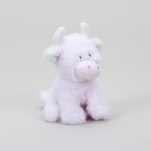 Mini Highland Cow - Soft Plush Toy - Baby Pink