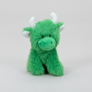 Mini Highland Cow - Soft Plush Toy - Green
