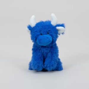 Mini Highland Cow - Soft Plush Toy - Dark Blue
