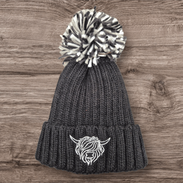 Highland Cow Bobble Hat