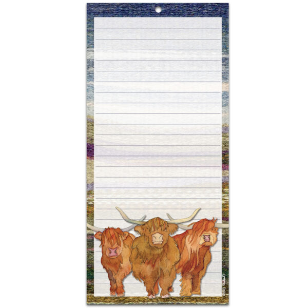 Highland Cow Note Pad